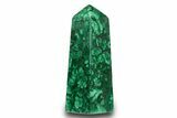 Tall Polished Malachite Obelisk - DR Congo #321136-1